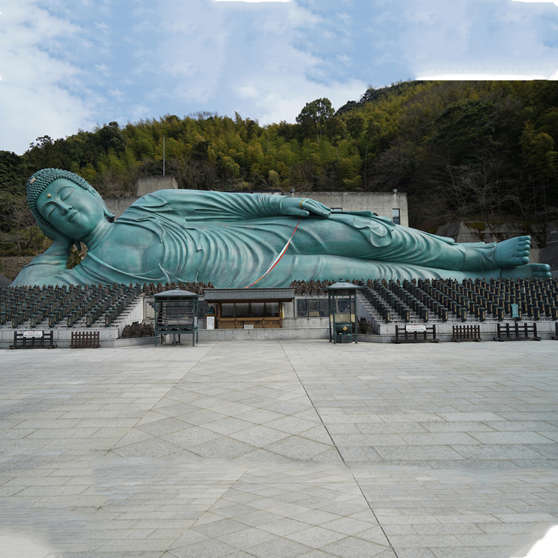 Huge bronze reclining buddha custom made